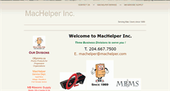 Desktop Screenshot of machelper.com