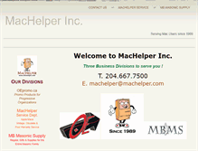 Tablet Screenshot of machelper.com